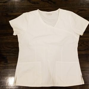 White Scrub top in medium